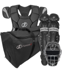 Intermediate Play Pack Catcher's Set with Adult OR Youth Hockey Style Defender Mask - Ages 12-16 | Meets NOCSAE